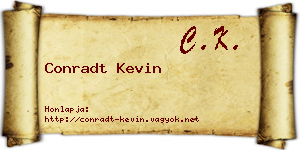 Conradt Kevin névjegykártya
